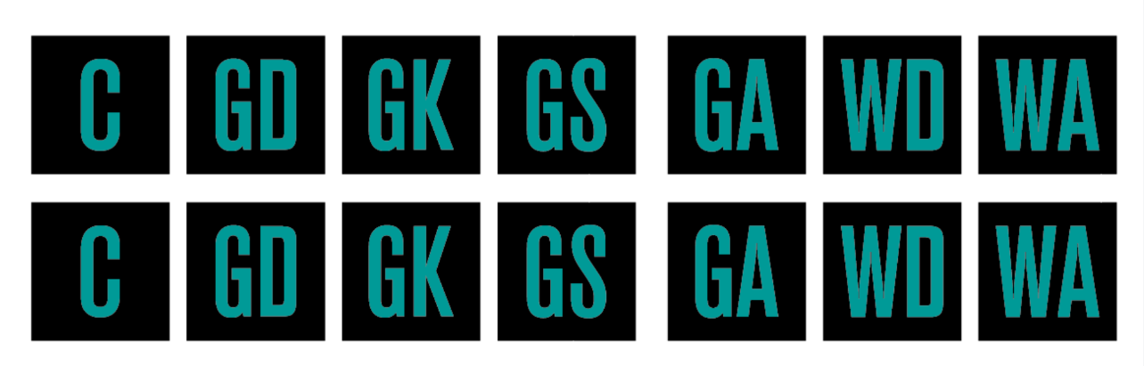 Custom Velcro Netball Patches